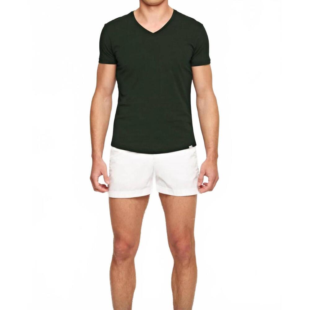 Orlebar Brown Dark Green V-Neck Short Sleeve T-Shirt